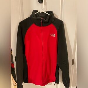 The North Face fleece jacket Men’s Large Red/black NWOT